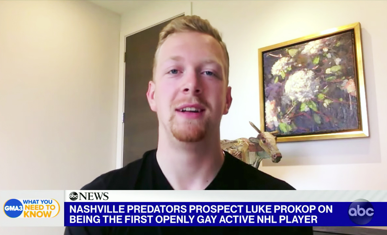 Nashville Predators prospect Luke Prokop becomes first player under NHL  contract to come out as gay